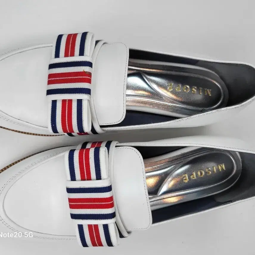 [BUNJANG] MisoPe White Loafers Women's Shoes / 미소페 로퍼 화이트 여성 신발
