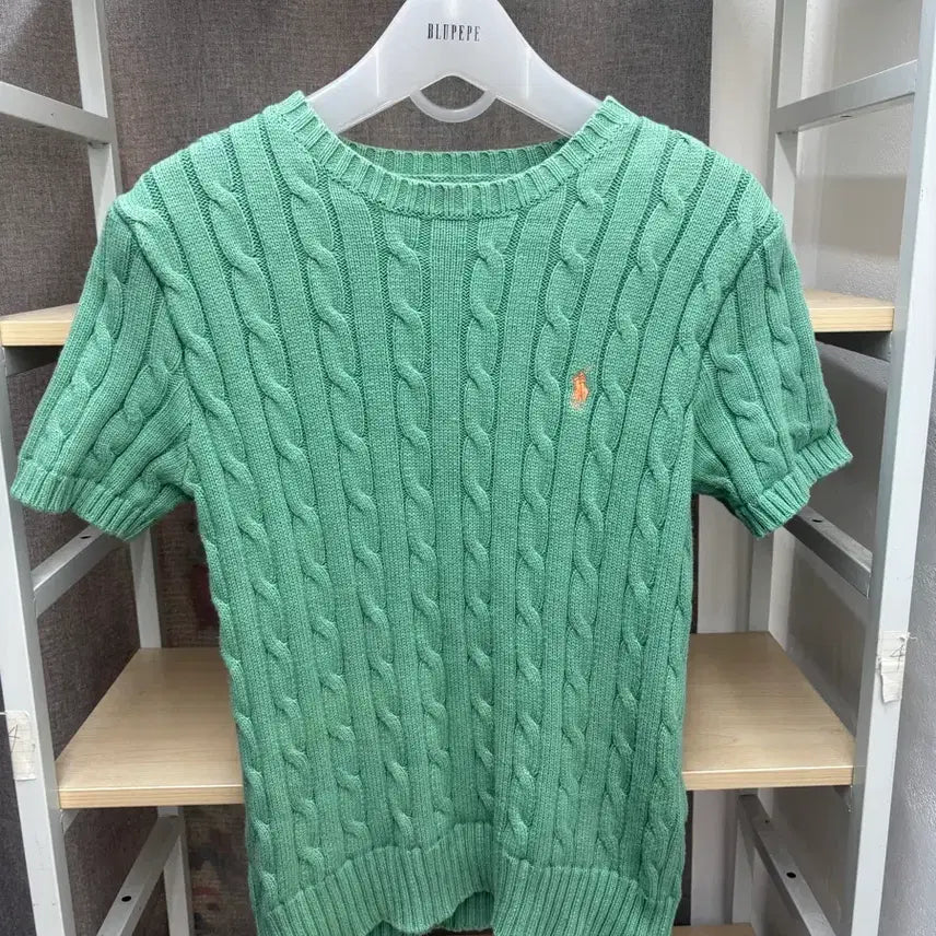 [BUNJANG] Polo Ralph Lauren Short Sleeve Knit Green / 폴로 랄프로렌 반팔 니트 그린 큐알정품