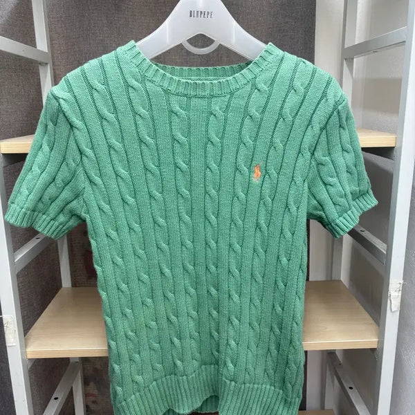 [BUNJANG] Polo Ralph Lauren Short Sleeve Knit Green / 폴로 랄프로렌 반팔 니트 그린 큐알정품