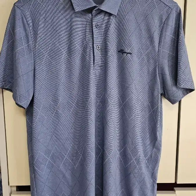 [BUNJANG] Allpraygo Men's Short Sleeve Collared T-Shirt / allpraygo 골프웨어 남성 반팔 카라티 100
