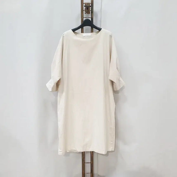 [BUNJANG] OZOC Women's Beige Cotton Dress (Size F) / (kk70074)오조크 OZOC 원피스 F