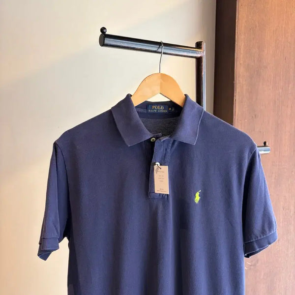 [BUNJANG] Polo Ralph Lauren Navy Short Sleeve Polo Shirt / 17399 - 폴로 랄프로렌 네이비 반팔 카라티