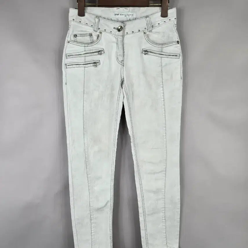 [BUNJANG] Objet (Hansem) Women's Stretch Slim Denim Pants / [무료배송]한섬 오브제 55 여성 스판 얇은 데님 스키니 팬츠 청바지