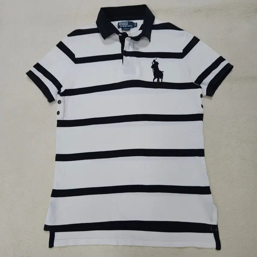 [BUNJANG] Polo Ralph Lauren Big Pony Stripe Short Sleeve Polo T-Shirt / 폴로 랄프로렌 빅포니 스트라이프 pk 반팔 카라티 급처