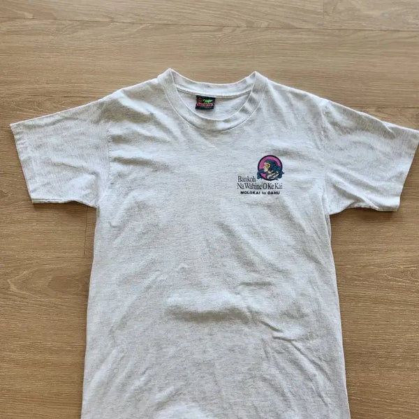 [BUNJANG] 90s Molokai Oahu Graphic T-Shirt Single Stitch / 하와이 몰로카이 오아후 그래픽 반팔티  90s 싱글스티치