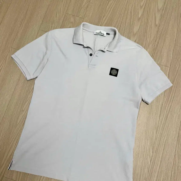 [BUNJANG] Stone Island PK Collar Short Sleeve T-Shirt Sky Blue L Size / 백화점택)스톤아일랜드 PK 카라 반팔티셔츠 스카이블루 컬러 L사이즈