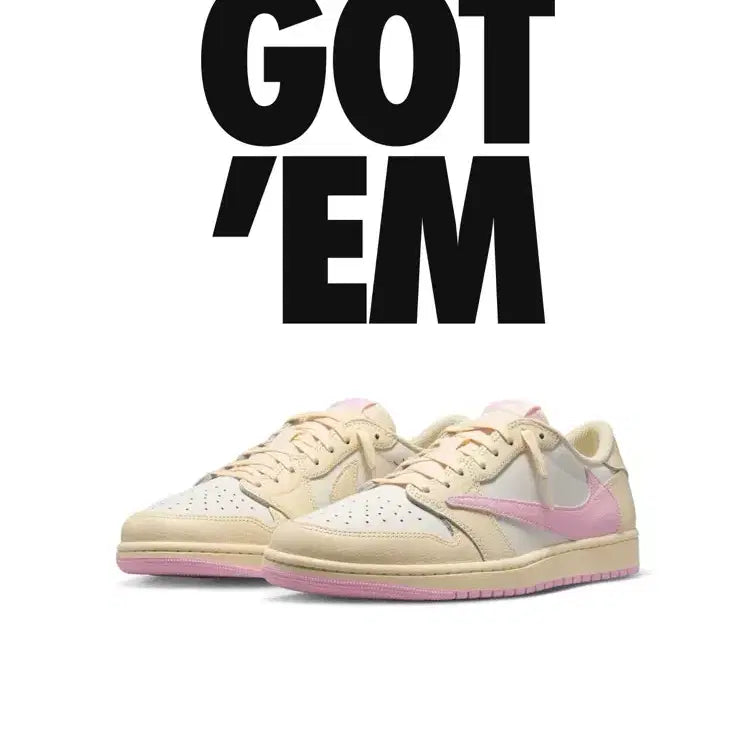 [BUNJANG] Air Jordan 1 Low Travis Scott "Sky Pink" Shoes / 에어 조던 1 로우 x 트래비스 스캇 신발 _ 샤이핑크 280 팝니다