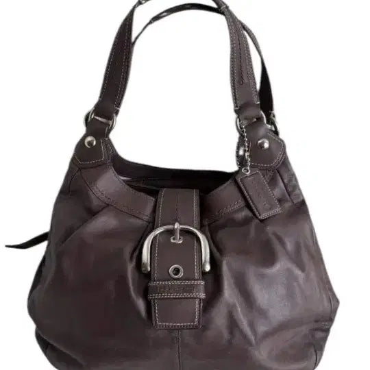 [BUNJANG] Vintage Coach Soho Lynn Hobo Bag (Model F15075) Chocolate Brown Leather Y2K / 빈티지 코치 소호 린 레더 호보백 초코브라운 y2k 갸루 히메