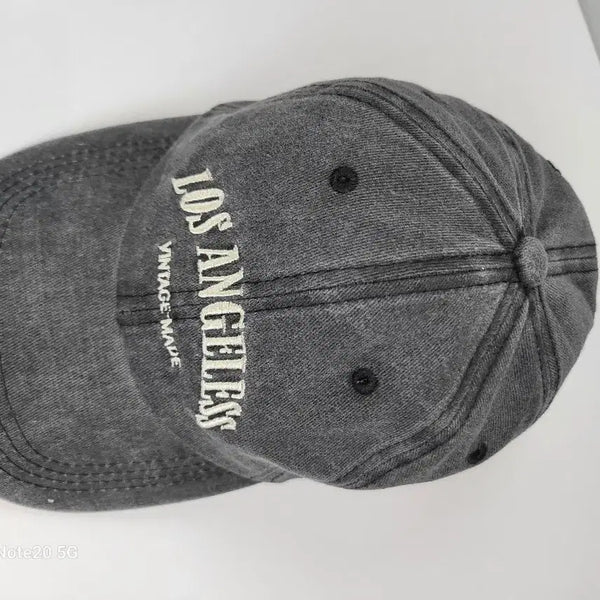 [BUNJANG] LA Vintage Ball Cap Grey / LA 빈티지 볼캡 그레이