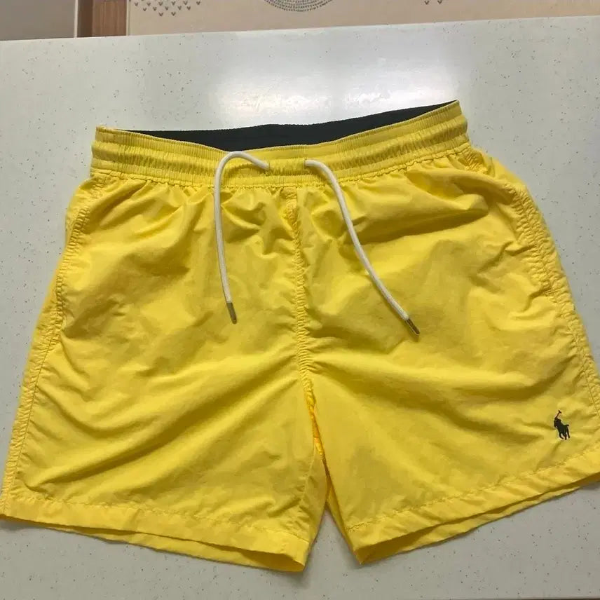 [BUNJANG] Polo Ralph Lauren Yellow Swim Shorts - Size M / 폴로 옐로우 스윔 쇼츠 팬츠 M