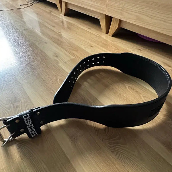 [BUNJANG] ZeroHero Leather Weightlifting Belt Black LL / 제로히어로 가죽 웨이트 리프팅 벨트 블랙 LL