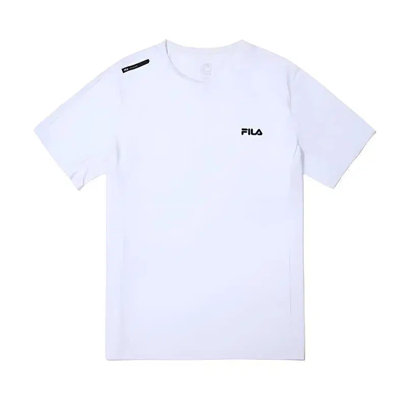 [BUNJANG] Fila Stretch Graphic T-shirt White / 휠라 스트레치 절개 그래픽 반팔티 FS2RSG2209M_WHI