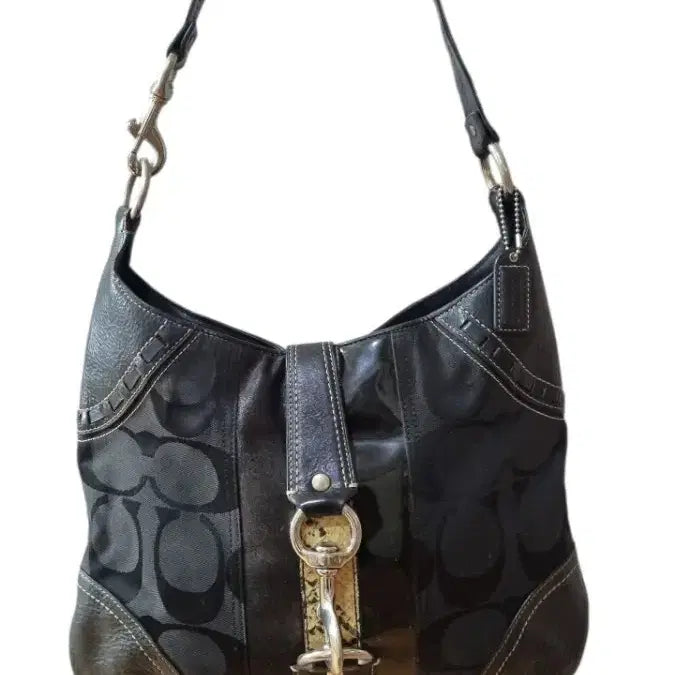 [BUNJANG] Coach Hamilton Hamptons Signature Python Hobo Bag Y2K / 빈티지 코치 해밀턴 햄프턴스 시그니처 파이톤 호보백 y2k 갸루 히메