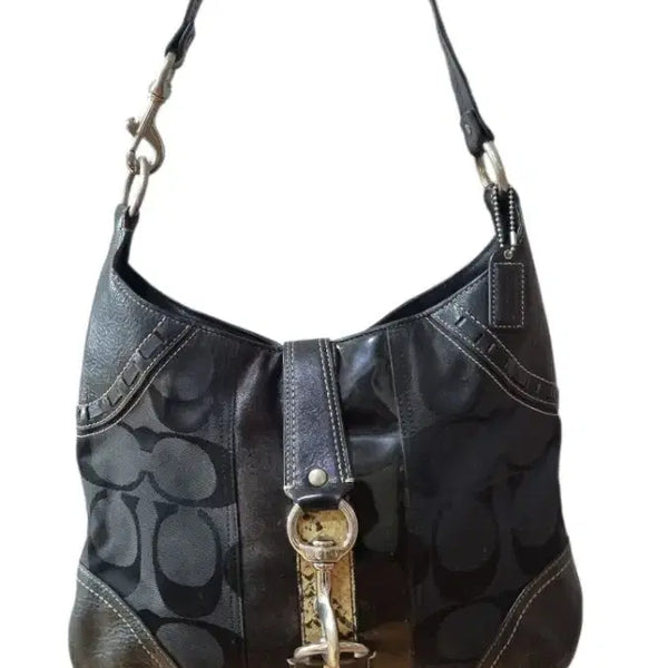 [BUNJANG] Coach Hamilton Hamptons Signature Python Hobo Bag Y2K / 빈티지 코치 해밀턴 햄프턴스 시그니처 파이톤 호보백 y2k 갸루 히메