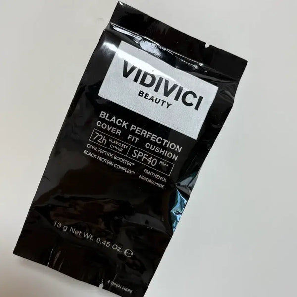 [BUNJANG] VIDIVICI Black Perfection Cover Fit Cushion SPF40 PA++ / 비디비치 블랙 퍼펙션 커버 핏 쿠션