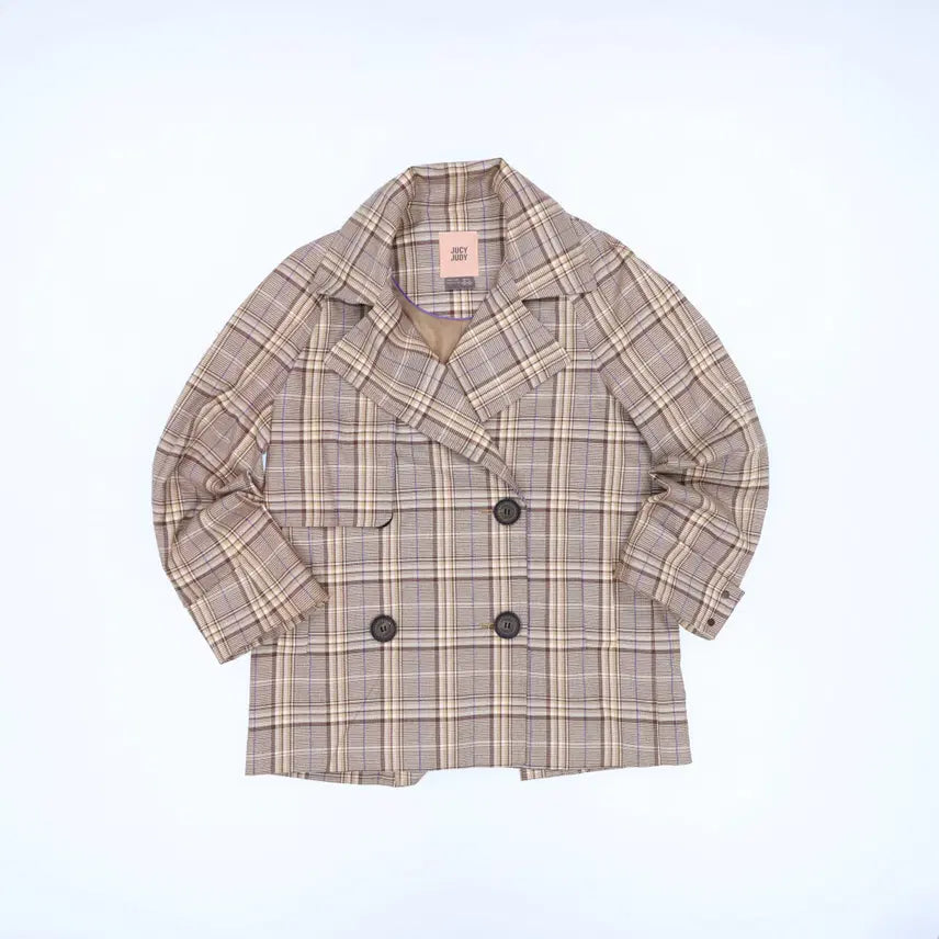 [BUNJANG] Juicy Judy Women's Check Jacket / 80 쥬시쥬디 여성 체크 자켓 0703H2