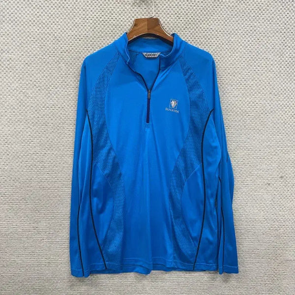 [BUNJANG] Black Yak Men's Functional Half-Zip Long Sleeve T-Shirt Size 105 / 블랙야크 등산 기능성 반집업 긴팔티 105 D07430