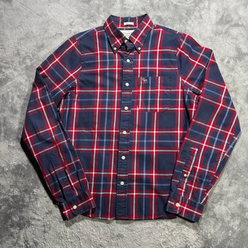 [BUNJANG] Abercrombie & Fitch Check Long Sleeve Shirt L / [L] 아베크롬비 체크 긴팔셔츠