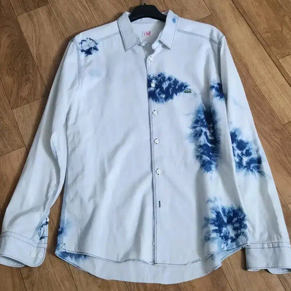 [BUNJANG] Lacoste Tie-Dye Shirt Men's Size 100 / 라코스테 타이 다이 셔츠 남성용 100