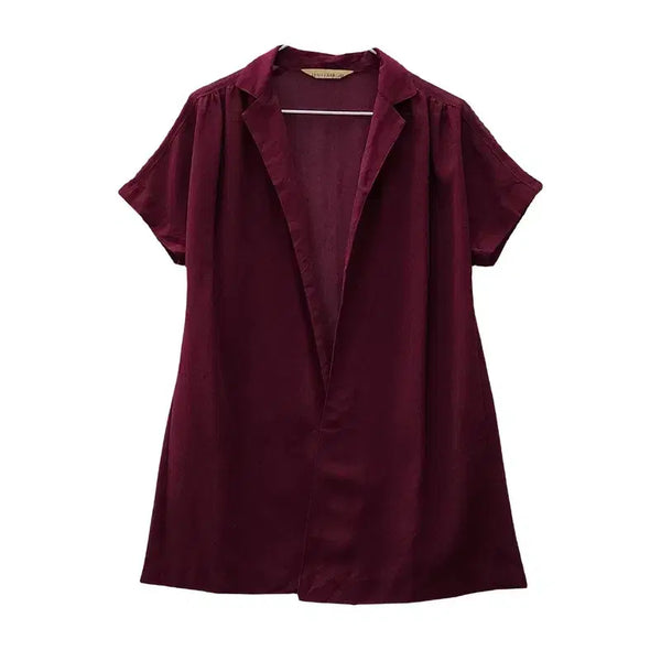[BUNJANG] Vintage Minimal Retro Wine Cardigan Jacket / 빈티지 미니멀 레트로 와인 가디건 자켓