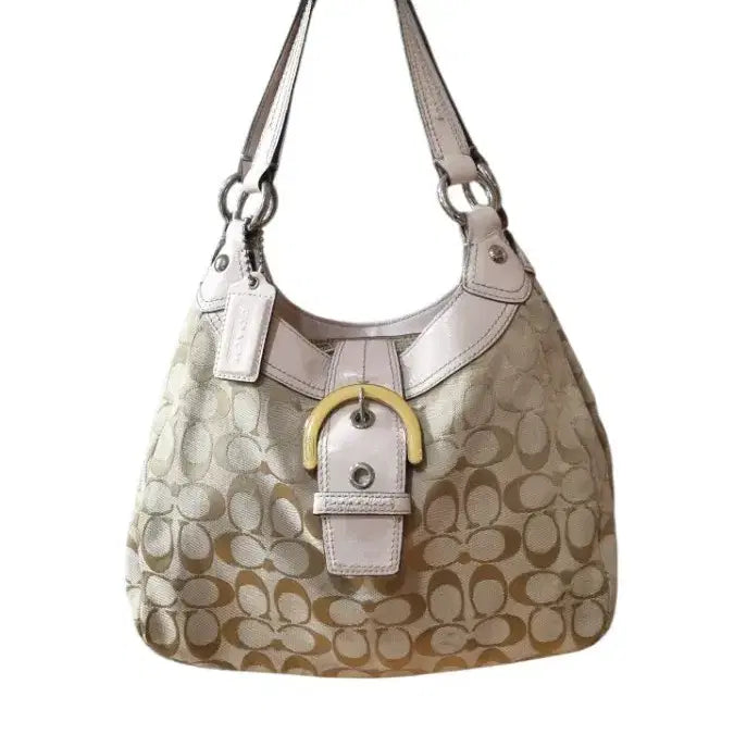 [BUNJANG] Coach Soho Signature Hobo Bag Baby Pink Vintage Y2K / 빈티지 코치 베이비핑크 소호 시그니처 호보백 y2k 히메 갸루