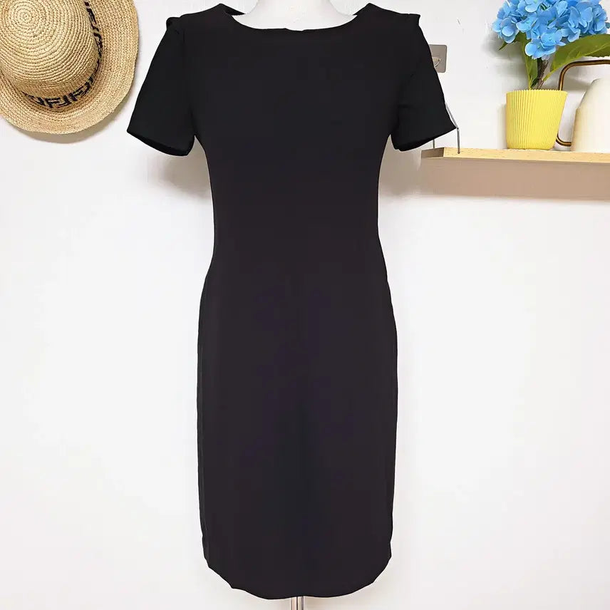 [BUNJANG] Mustbe Basic Short Sleeve Mini Dress Black / 머스트비 반팔 베이직원피스 55 블랙