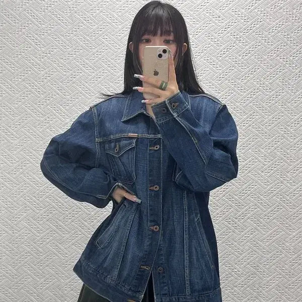 [BUNJANG] Mazaplava Old School Western Oversized Denim Jacket / 마자플라바 올드스쿨 웨스턴 빈티지 오버핏 데님자켓 100 C12771