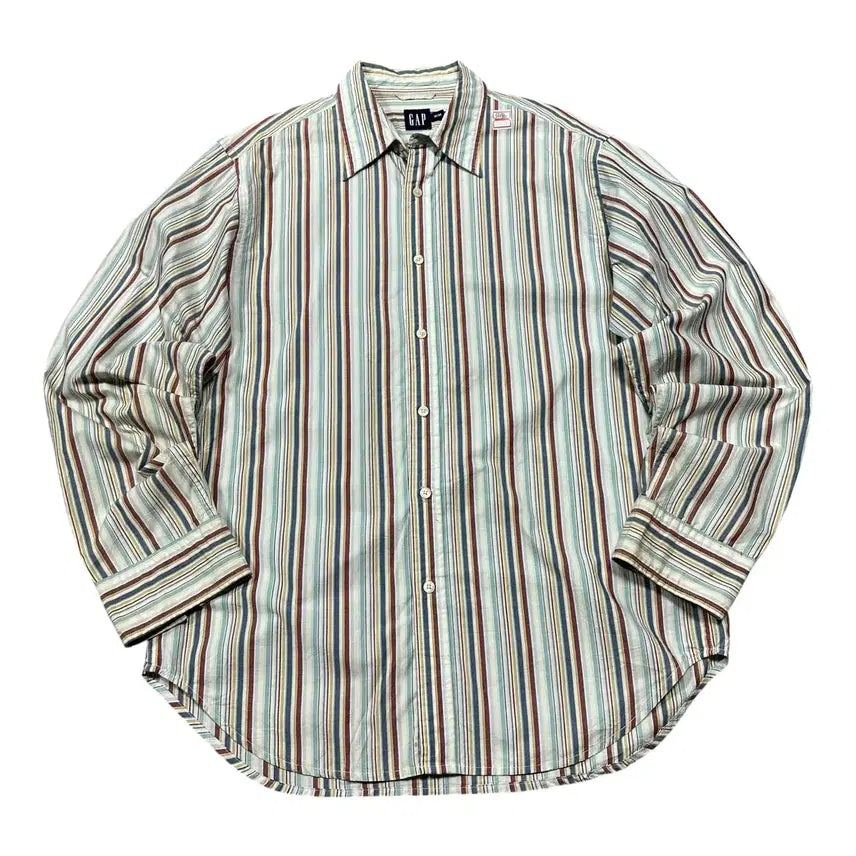 [BUNJANG] GAP Multi Stripe Shirt M / (바배) GAP 갭 멀티 스트라이프 셔츠
