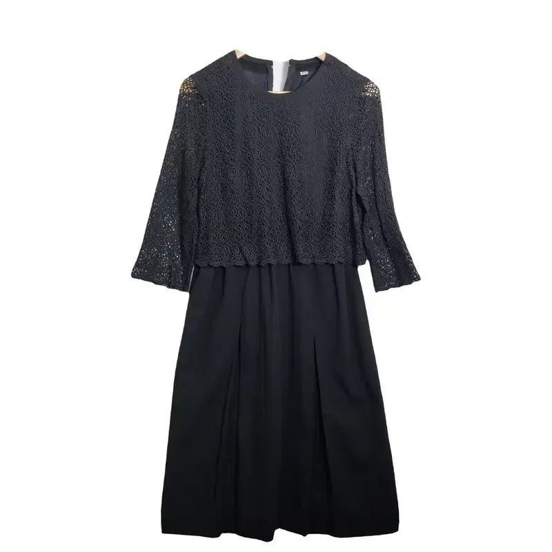 [BUNJANG] Black Lace Dress / JPN 블랙 레이스 원피스 [XS] 하객룩 / 격식룩