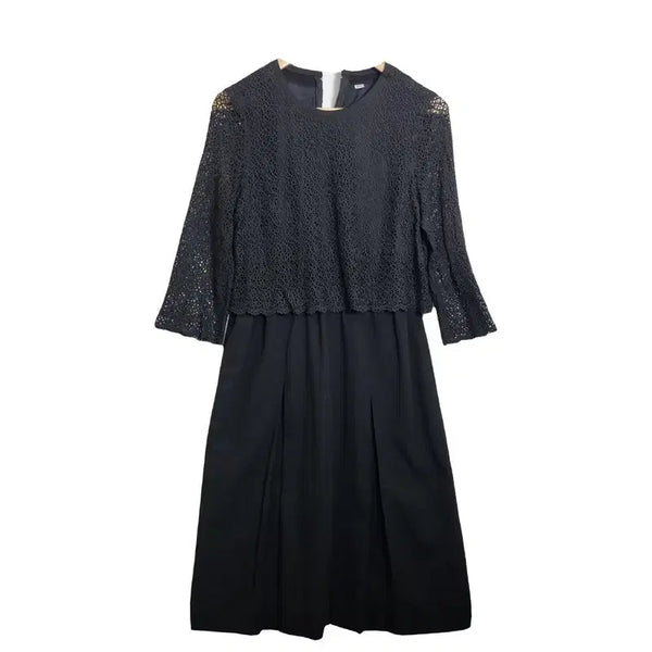 [BUNJANG] Black Lace Dress / JPN 블랙 레이스 원피스 [XS] 하객룩 / 격식룩