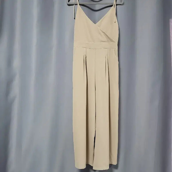 [BUNJANG] Bustier Pintuck Wide Jumpsuit / 뷔스티에 핀턱 와이드 점프수트