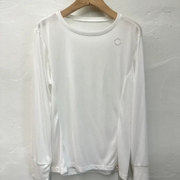 [BUNJANG] Barrel Women's Long Sleeve T-Shirt White 90 / 배럴 여 티셔츠 화이트/긴팔 90