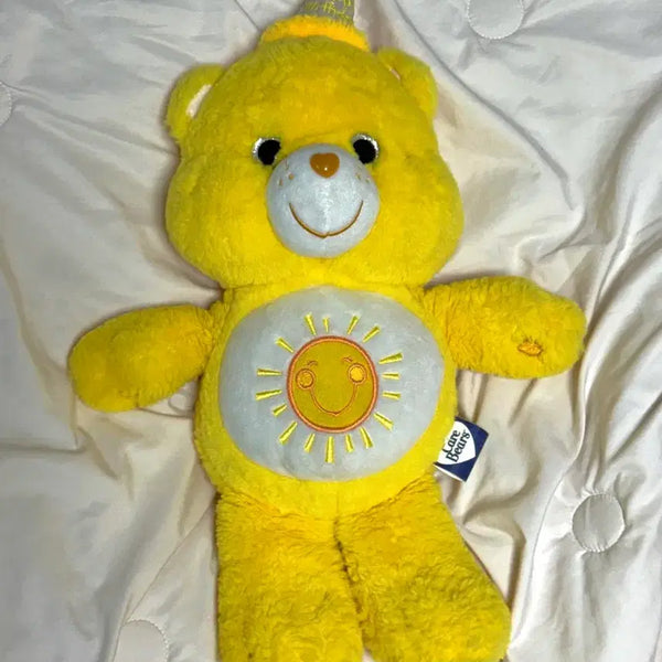 [BUNJANG] Care Bears Sunshine Bear Birthday Yellow Plush / 케어베어 썬샤인베어 생일 옐로우 인형