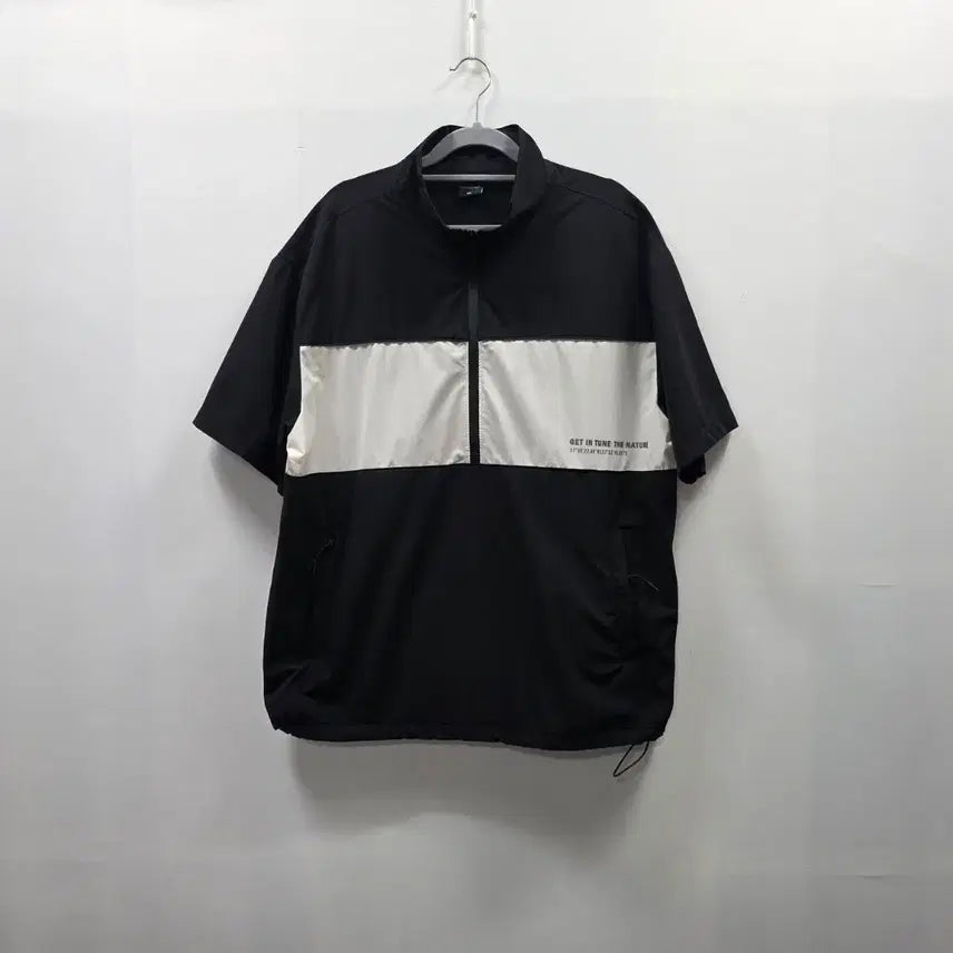 [BUNJANG] CHASECULT Black Half Zip Anorak T-Shirt / 0204 CHASECULT 체이스컬트 반집업 반팔 아노락 100 블랙