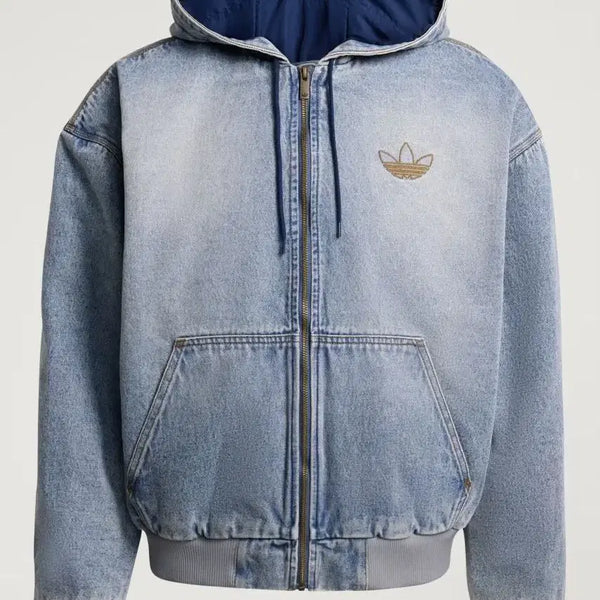 [BUNJANG] Adidas Denim Padded Jacket L / 아디다스 데님 패디드 재킷 L 팝니다.