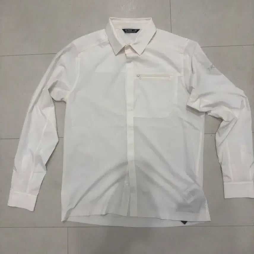 [BUNJANG] Arc'teryx White Long Sleeve Shirt / 아크테릭스 화이트 롱슬리브 셔츠