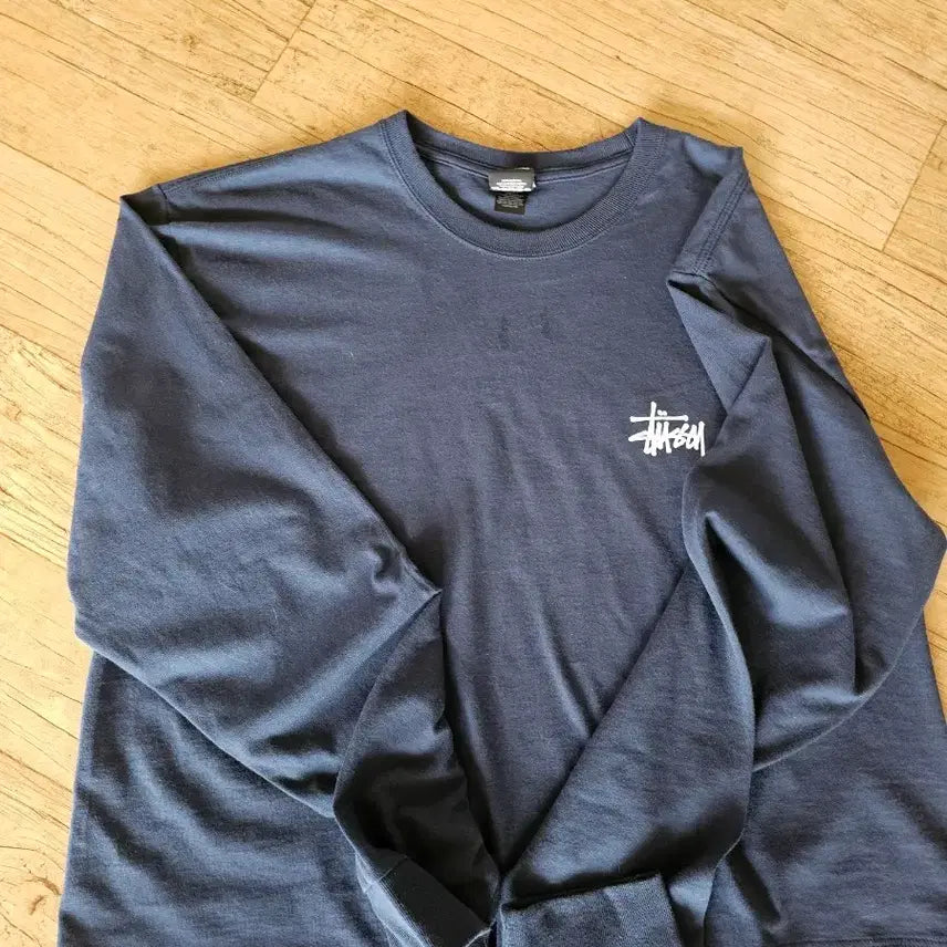 [BUNJANG] Stussy Long Sleeve T-Shirt Navy / 스투시 롱슬리브 네이비