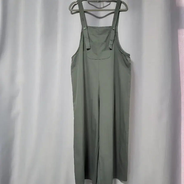 [BUNJANG] Wide Bib Overalls / 와이드 멜빵 바지