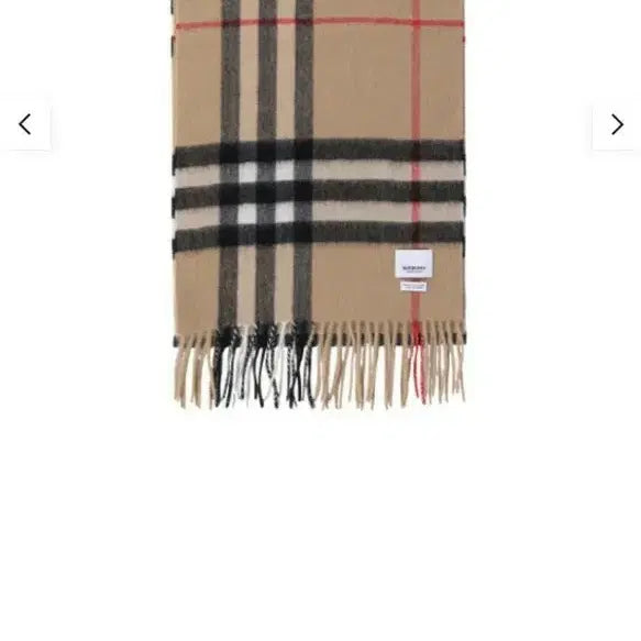 [BUNJANG] Burberry Check Wool Scarf Camel / 버버리 체크 머플러 카멜