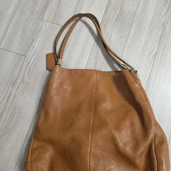 [BUNJANG] Coach Brown Leather Shoulder Bag / 코치 브라운 가죽 숄더백