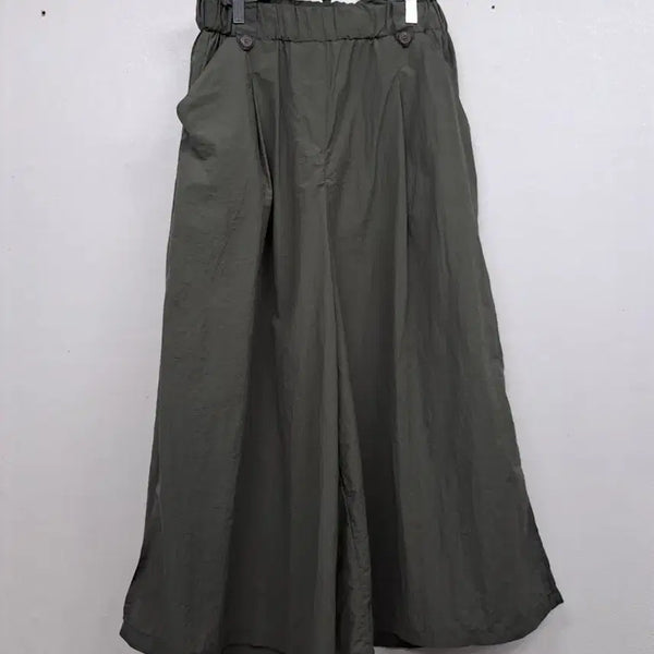 [BUNJANG] Khaki Single-Layer Skirt Pants M / 홑겹 치마바지M