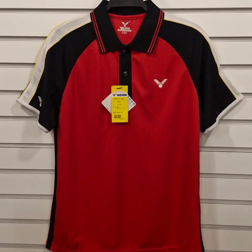 [BUNJANG] Victor Authentic Performance Badminton T-Shirt - Red - Size S / (새상품)빅터 정품 기능성 반팔 배드민턴 티셔츠 빨강