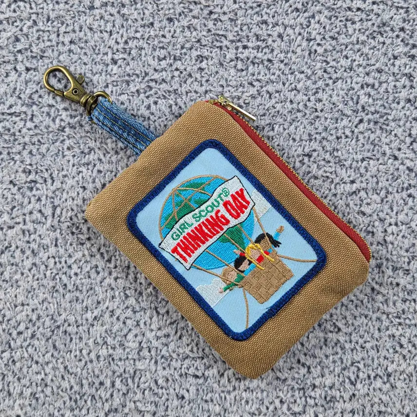 [BUNJANG] Vintage Handmade Custom Patch Keyring Wallet Coin Case / 빈티지 패치 핸드메이드 커스텀 키링 월렛 코인케이스 / 12809