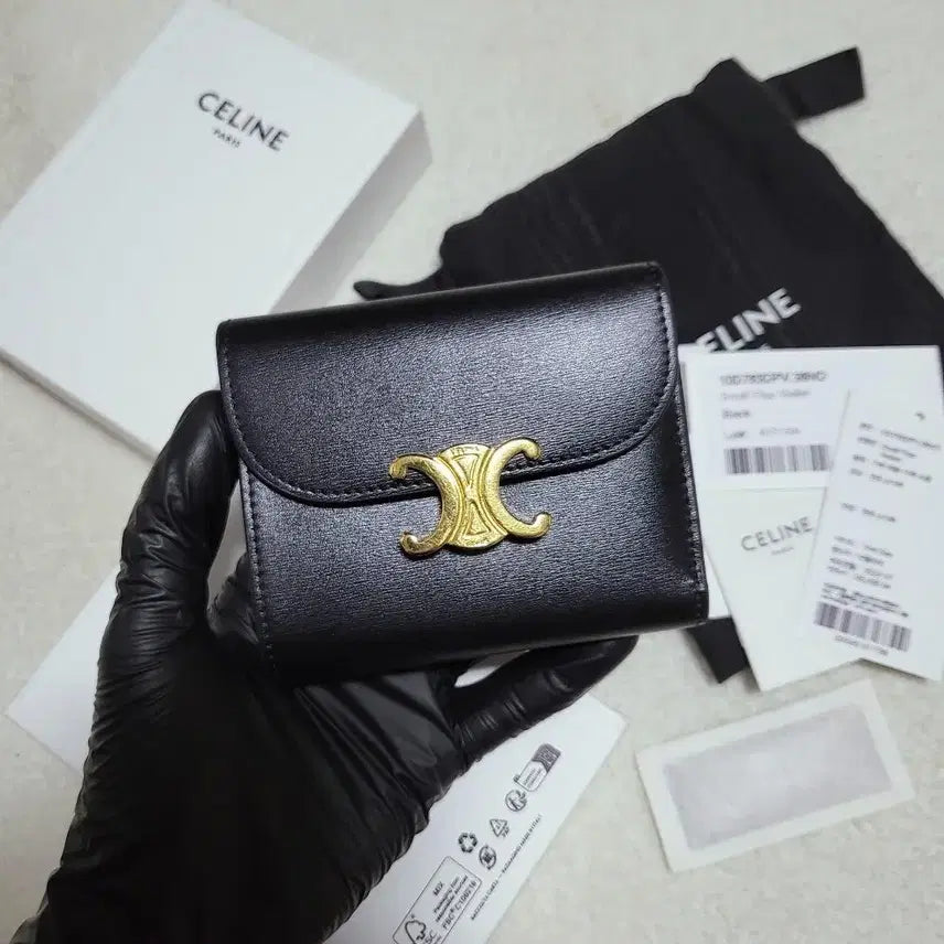 [BUNJANG] Celine Triomphe Shiny Calfskin Medium Wallet / [새상품급/풀구성] 셀린느 트리옹프 샤이니 카프스킨 중지갑