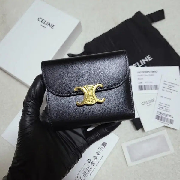 [BUNJANG] Celine Triomphe Shiny Calfskin Medium Wallet / [새상품급/풀구성] 셀린느 트리옹프 샤이니 카프스킨 중지갑