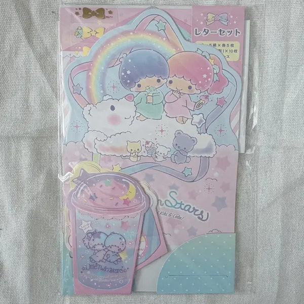 [BUNJANG] Little Twin Stars Kiki & Lala Classic Letter Paper Set / 리틀트윈스타 키키라라 고전편지지 세트