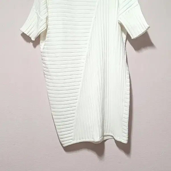 [BUNJANG] Malo Italian Luxury Cotton Asymmetrical Ribbed Knit Dress / 정품] 이탈리아 명품 malo(말로)코튼 비대칭 골지 니트원피스55-66