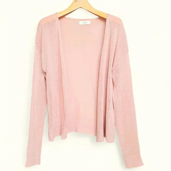 [BUNJANG] Women's Knit Cardigan Free Size (55-66) - Pink / 55~66 여성 니트 가디건 핑크 핑크색 여자 프리사이즈 니트가디건