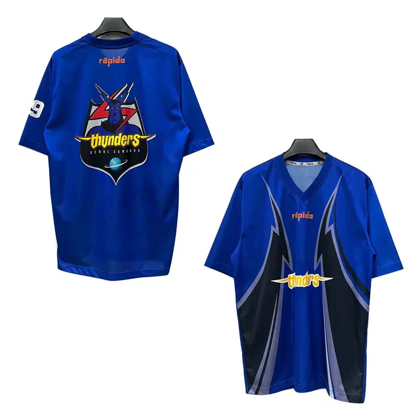 [BUNJANG] Seoul Samsung Thunders 2001 Rapido Training Jersey 110 / 2001 KBL 라피도 서울 삼성 썬더스 트레이닝 지급용 져지 110