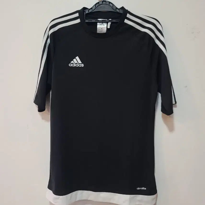 [BUNJANG] Adidas ESTRO 15 JSY Black Short Sleeve T-Shirt Medium / 아디다스 ESTRO 15 JSY 블랙 반팔티 M